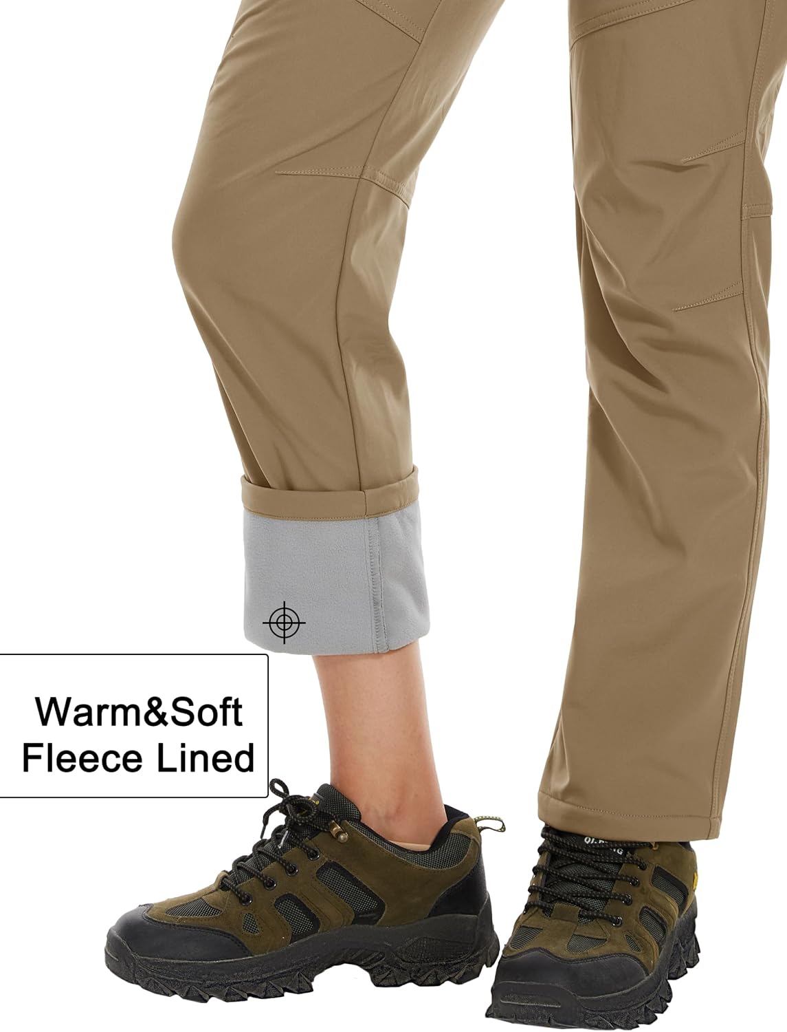 MAGCOMSEN Fleece Lined Waterproof Insulated Snow Ski Pants image 3