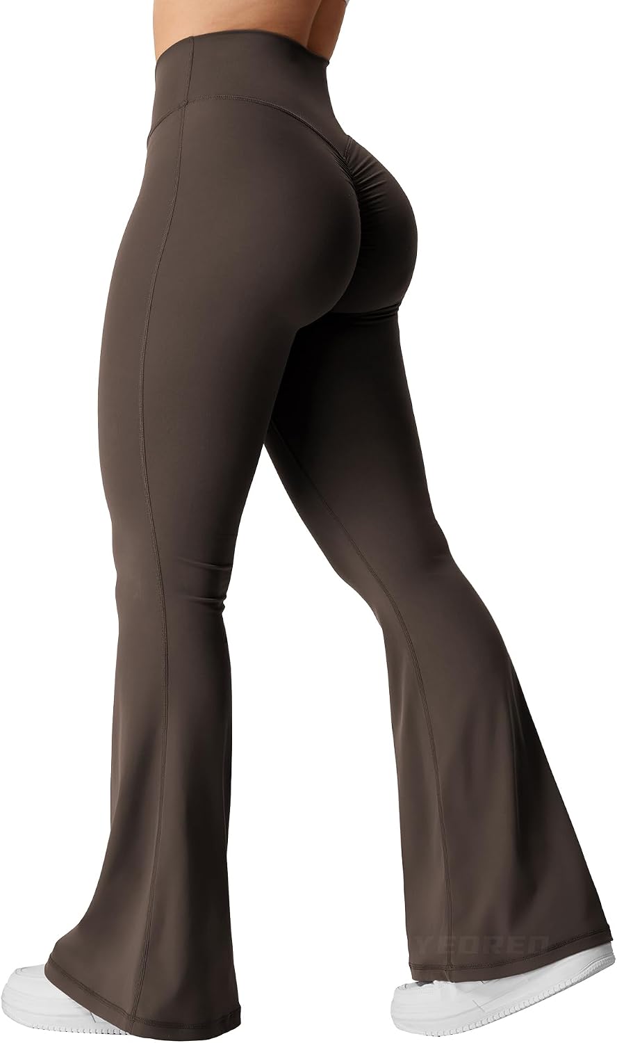 CoreFlex Flare Scrunch Leggings for Women V Cross Waist image 1